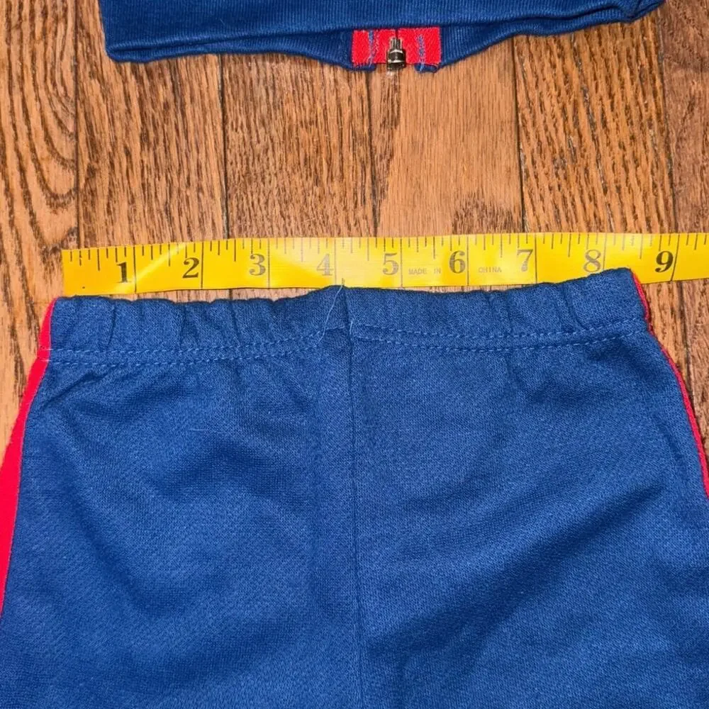 Vintage late 80s early 90s NFL New York Giants toddler tracksuit set.